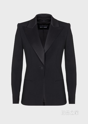 尖翻领休闲西装外套 | Giorgio Armani