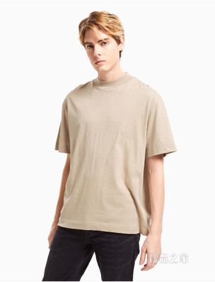 Calvin Klein 男士时尚休闲LOGO印花短袖T恤J319302
