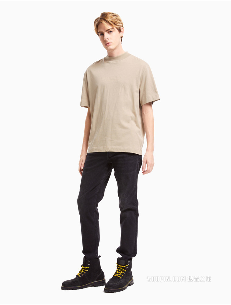 Calvin Klein 男士时尚休闲LOGO印花短袖T恤J319302
