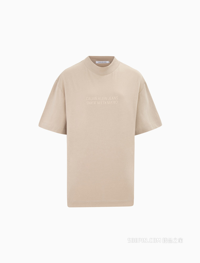 Calvin Klein 男士时尚休闲LOGO印花短袖T恤J319302