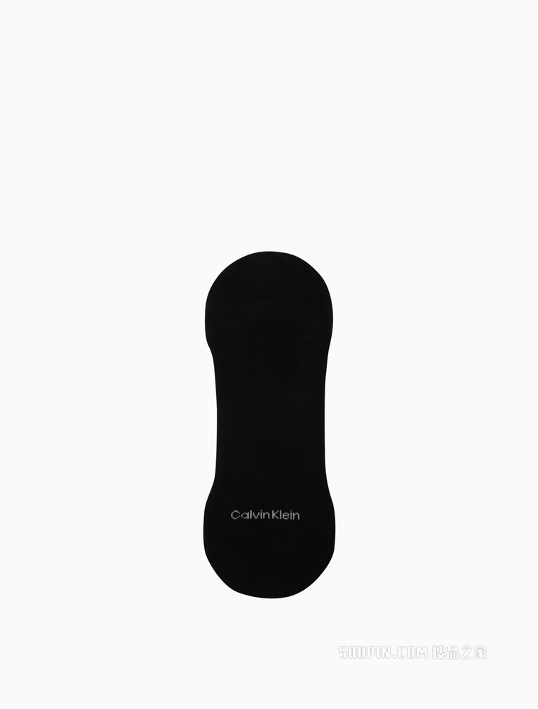 Calvin Klein 男士两双装深口醒目LOGO提花船袜CKP32848