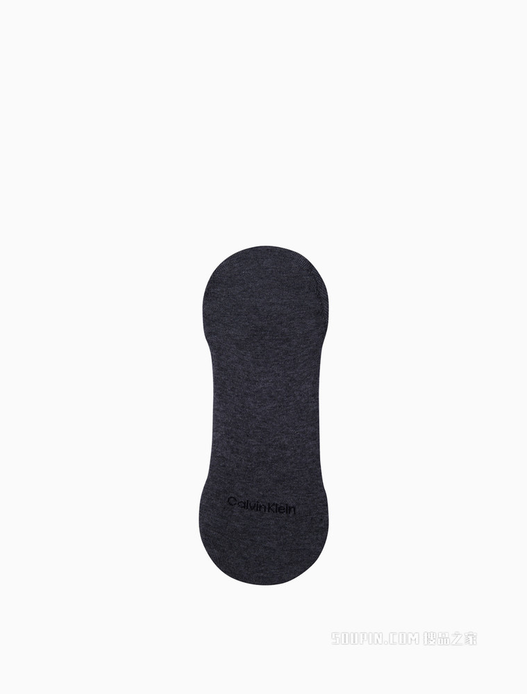 Calvin Klein 男士两双装深口醒目LOGO提花船袜CKP32848