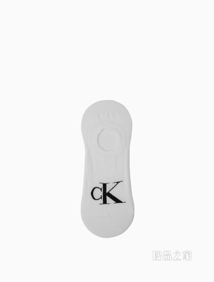Calvin Klein 男士舒适深口CK字母提花短袜船袜CKP32871