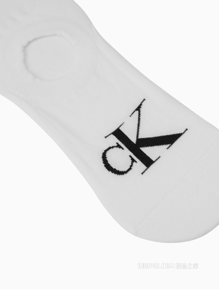 Calvin Klein 男士舒适深口CK字母提花短袜船袜CKP32871