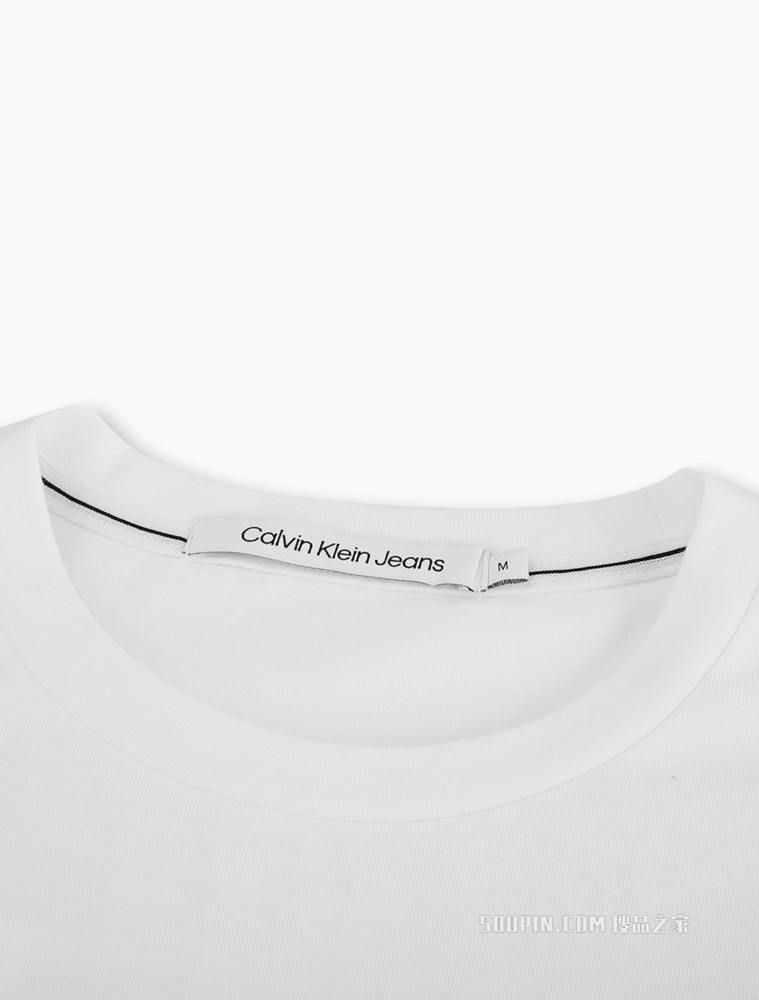 Calvin Klein 男士时尚圆领纯棉绘画图案LOGO短袖T恤J320947