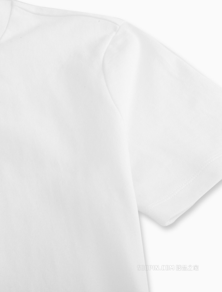 Calvin Klein 女士休闲圆领纯棉简约LOGO短袖T恤J218886
