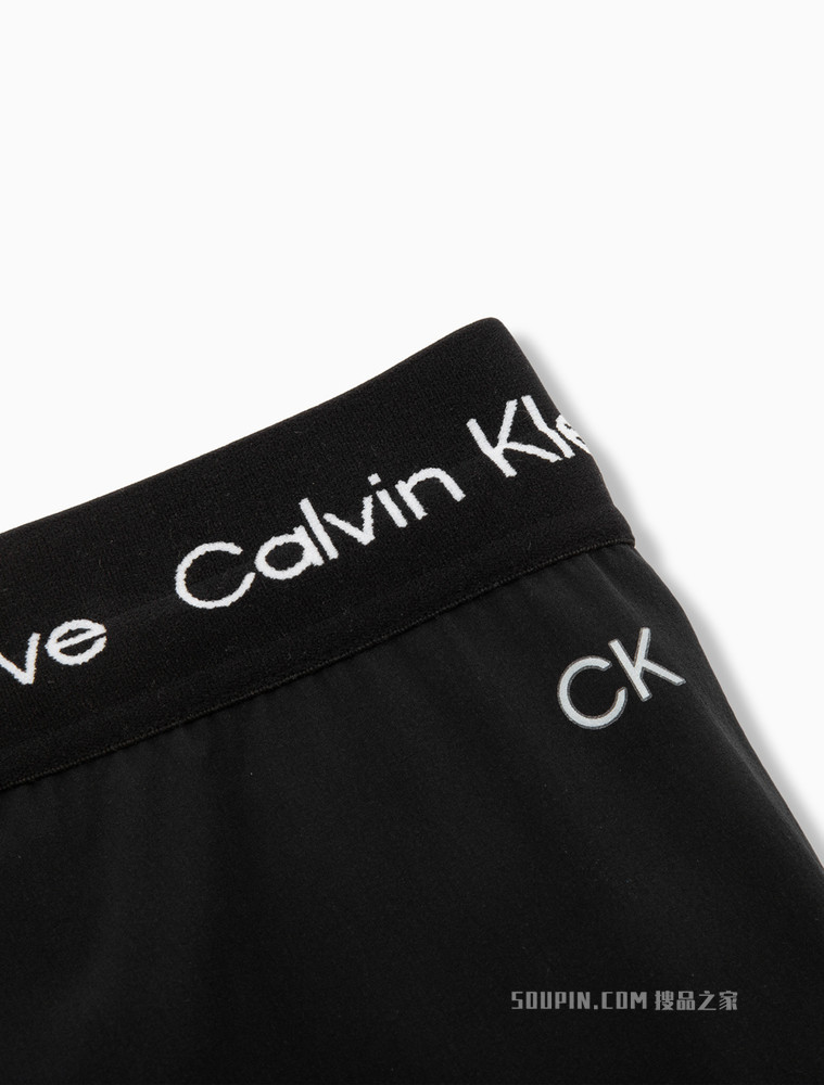 Calvin Klein 男士抽绳织带腰LOGO印花休闲短裤4MS2S821