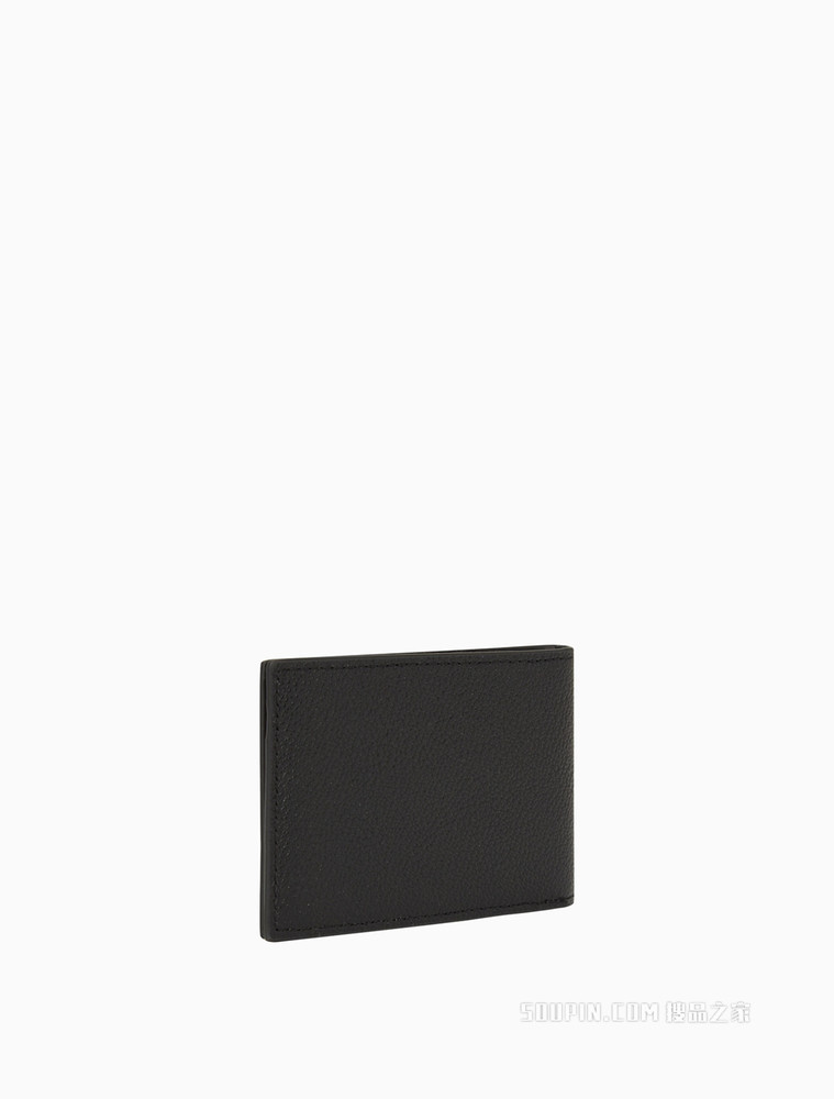 Calvin Klein 男士经典款金属色LOGO压印对折钱包卡包HP1780