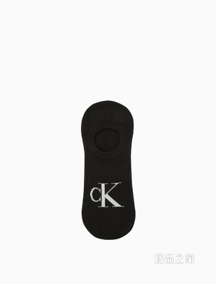 Calvin Klein 男士舒适深口CK字母提花短袜船袜CKP32871