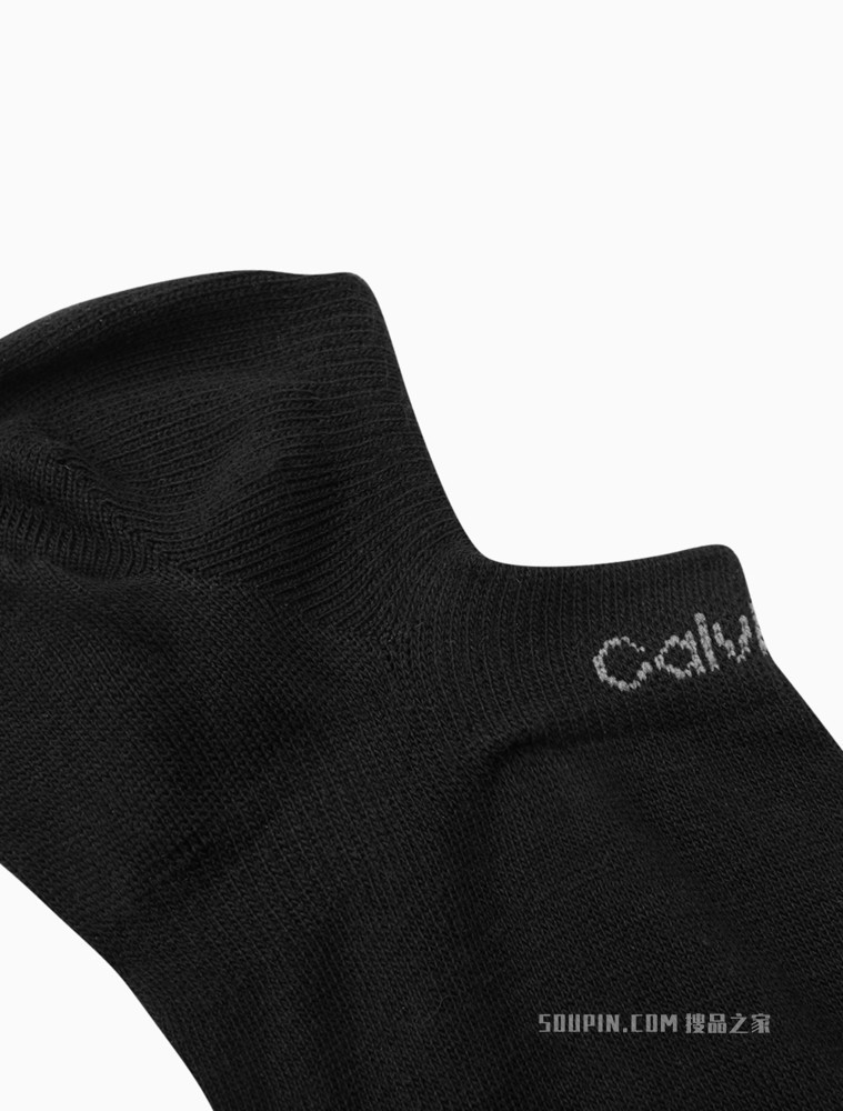Calvin Klein 男士两双装浅口简约LOGO提花运动短袜CKP32851