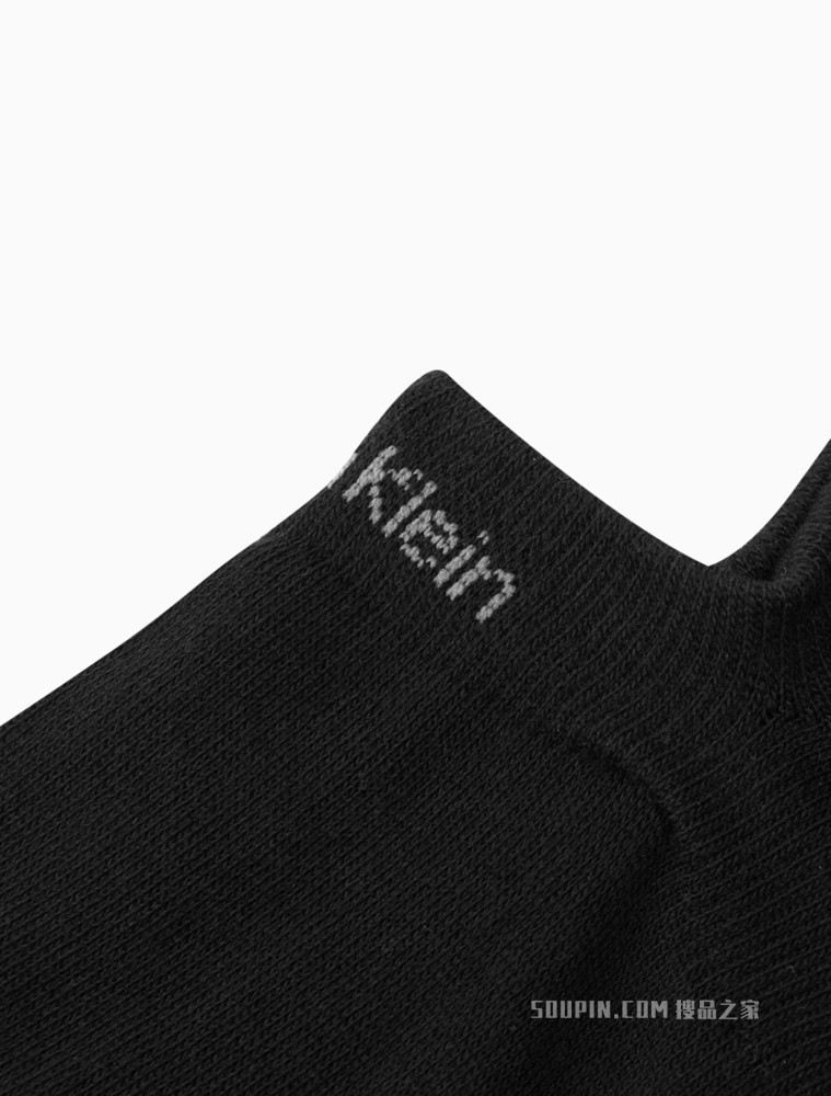 Calvin Klein 男士两双装浅口简约LOGO提花运动短袜CKP32851