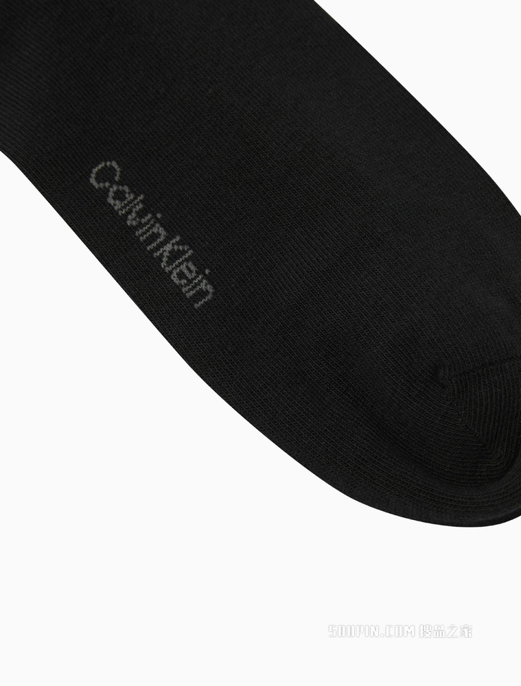 Calvin Klein 男士两双装简约LOGO提花舒适运动短袜CKP32870