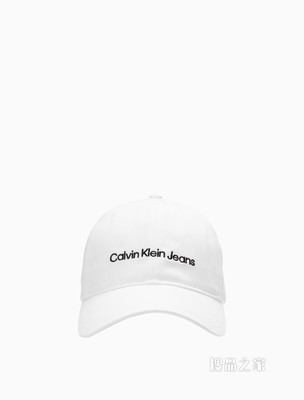 Calvin Klein 男士纯棉金属卡扣LOGO刺绣鸭舌棒球帽HX0261