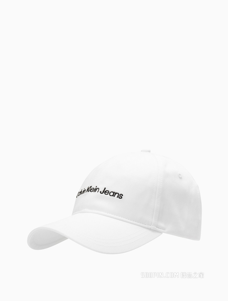 Calvin Klein 男士纯棉金属卡扣LOGO刺绣鸭舌棒球帽HX0261