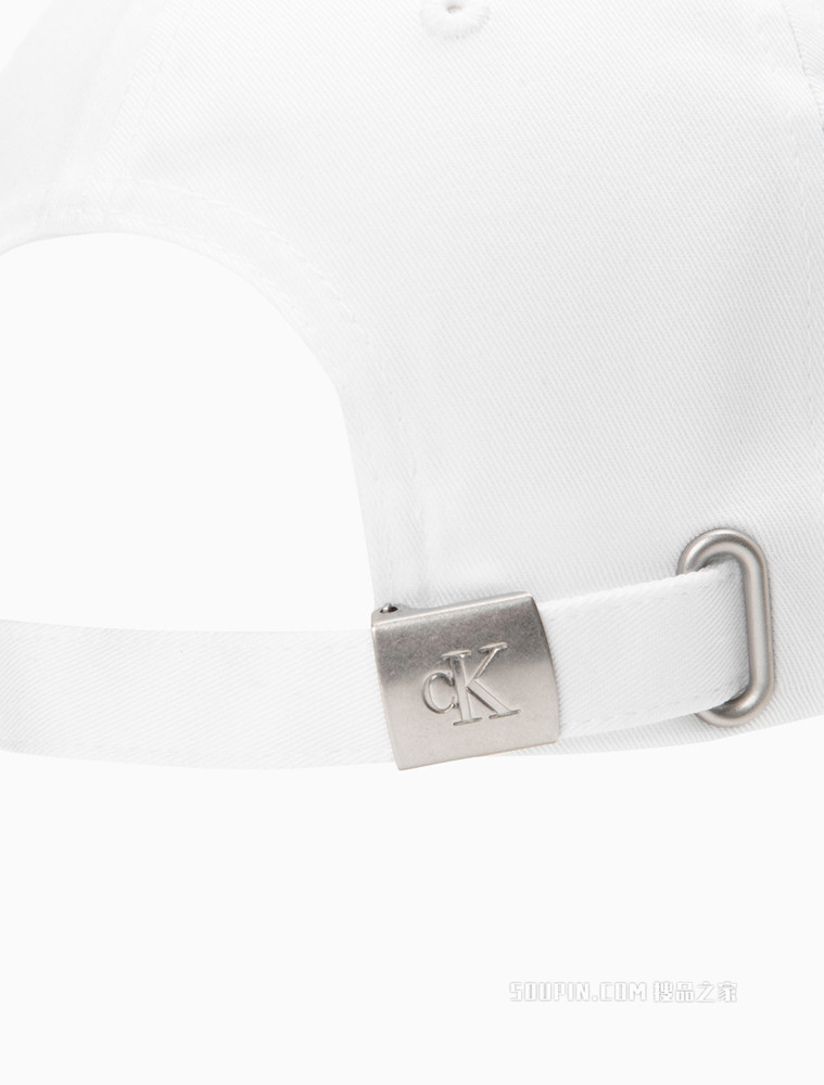 Calvin Klein 男士纯棉金属卡扣LOGO刺绣鸭舌棒球帽HX0261