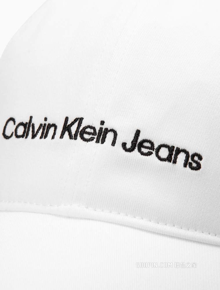 Calvin Klein 男士纯棉金属卡扣LOGO刺绣鸭舌棒球帽HX0261
