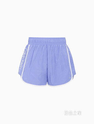 Calvin Klein 女士松紧抽绳腰LOGO印花健身跑步短裤4WS2S802