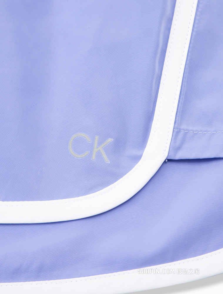 Calvin Klein 女士松紧抽绳腰LOGO印花健身跑步短裤4WS2S802
