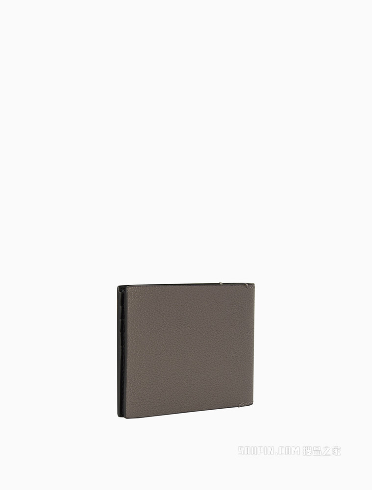 Calvin Klein 男士商务压纹LOGO多卡位方形折叠钱包HP1754