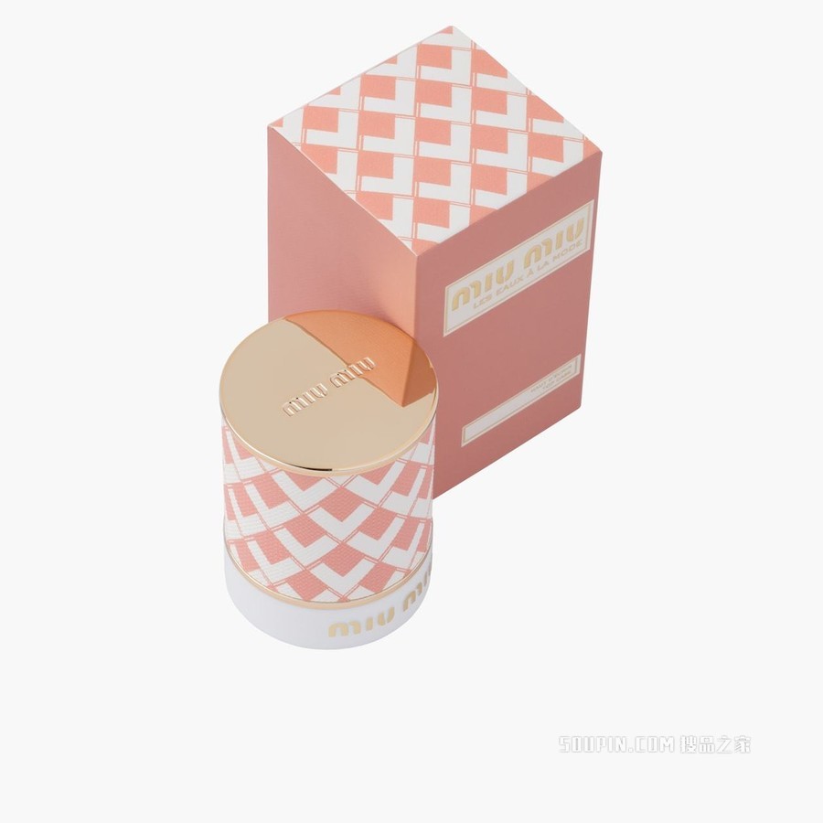 菱格印花霓裳时装香水顶盖
