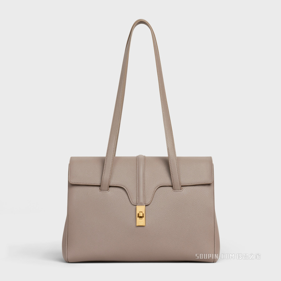 SOFT 16中号柔软粒面牛皮革手袋 24104