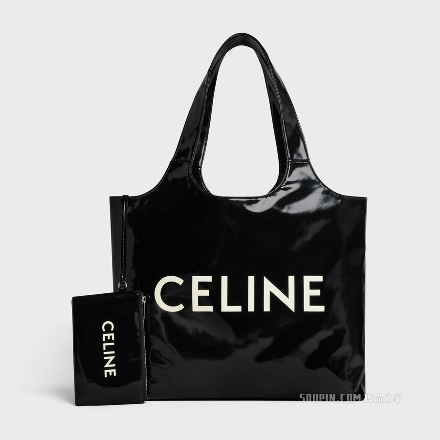 CELINE印花人造革购物袋 24675