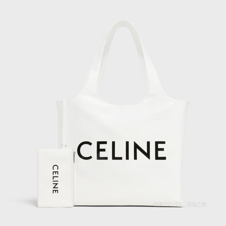 CELINE印花人造革购物袋 23678