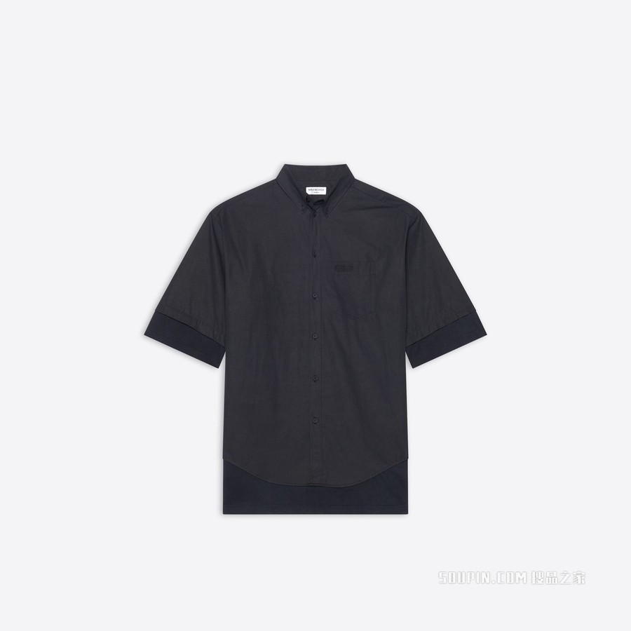 BB标志层叠衬衫