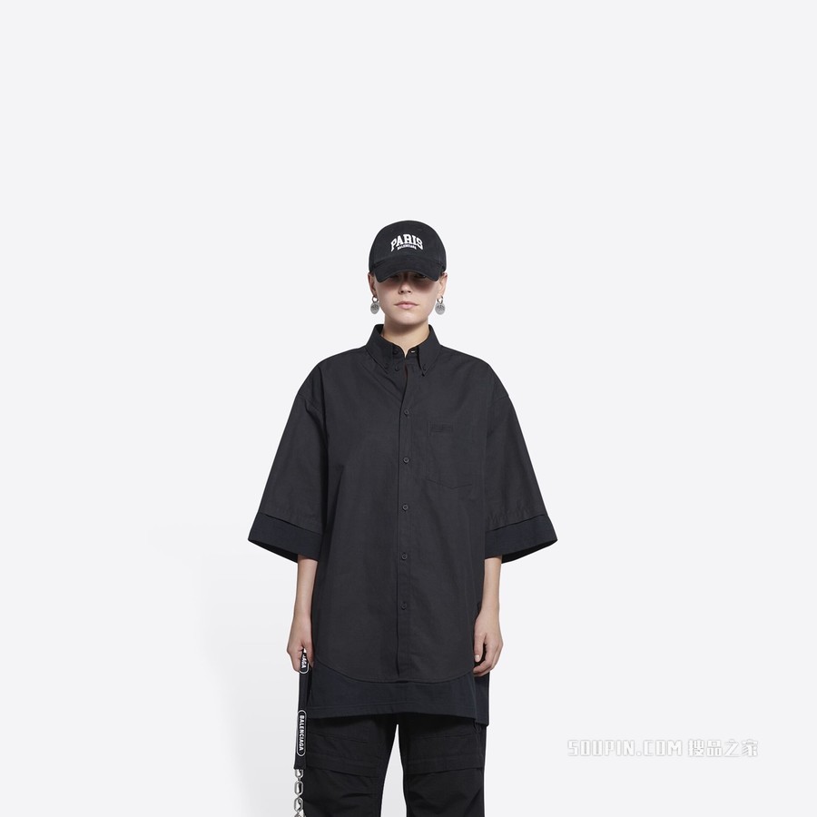 BB标志层叠衬衫