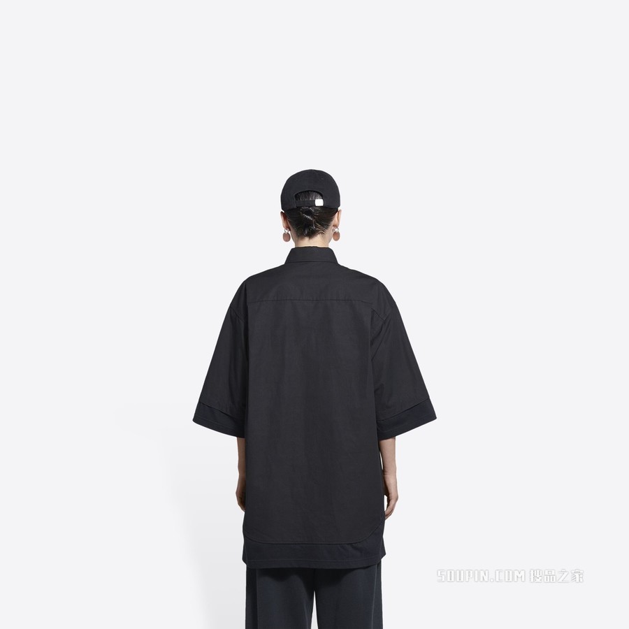 BB标志层叠衬衫