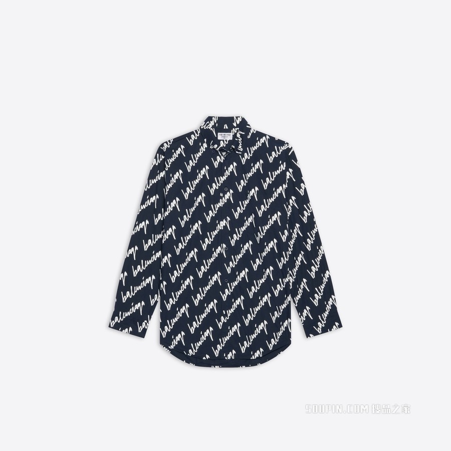 NEW SCRIBBLE廓形衬衫