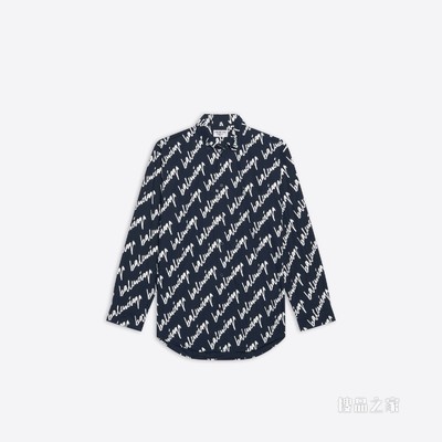 NEW SCRIBBLE廓形衬衫
