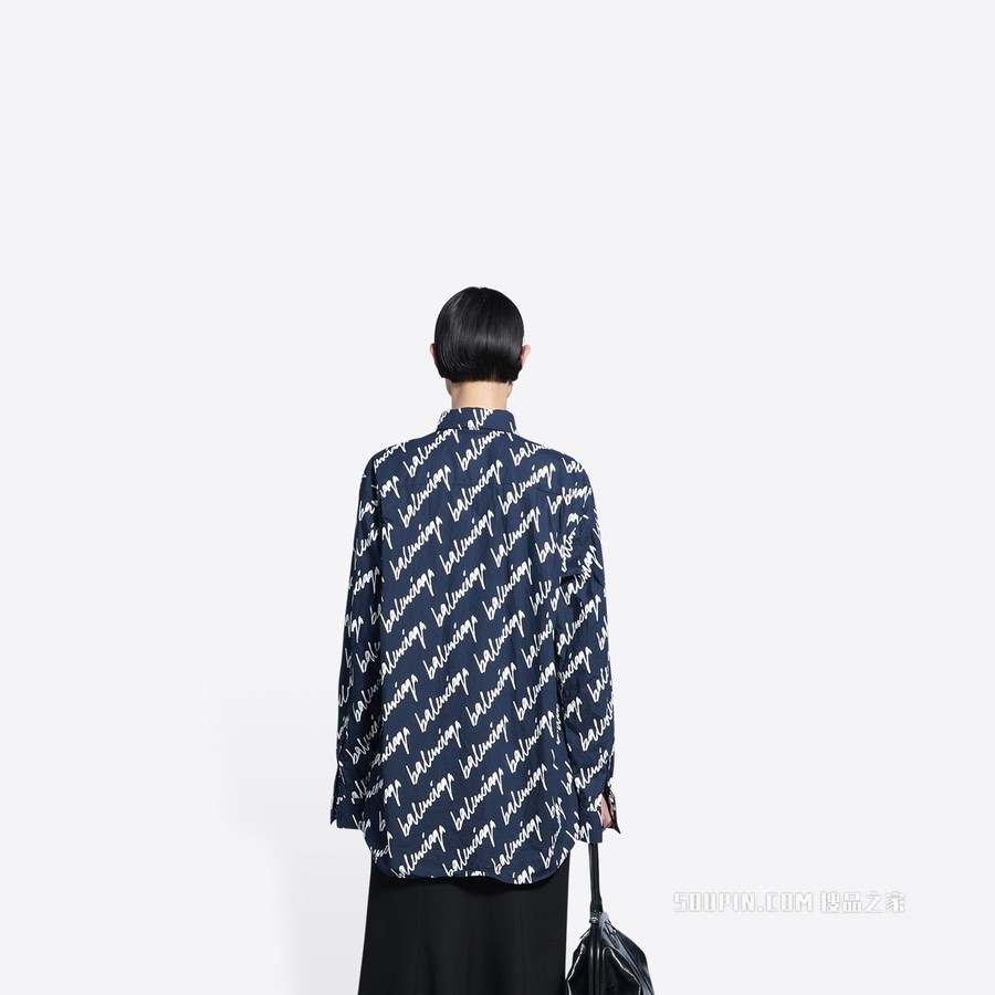 NEW SCRIBBLE廓形衬衫