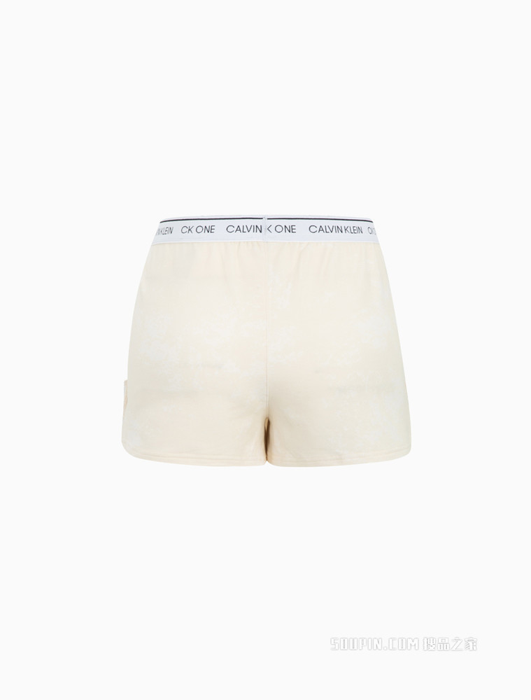 Calvin Klein 女士CK one循环LOGO腰边休闲家居短裤QS6808