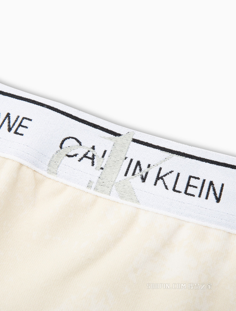 Calvin Klein 女士CK one循环LOGO腰边休闲家居短裤QS6808