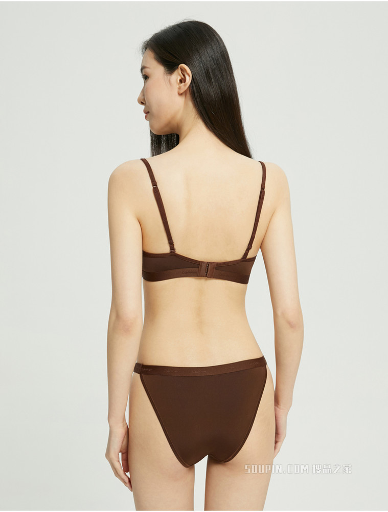 【自然系列】Calvin Klein 女性感循环LOGO高开叉三角内裤QF6760