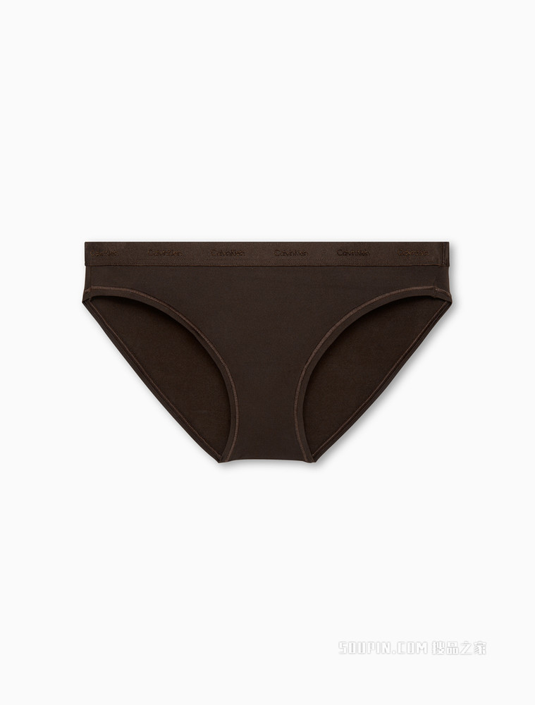 【自然系列】Calvin Klein 女士哑光循环LOGO比基尼内裤QF6761AD