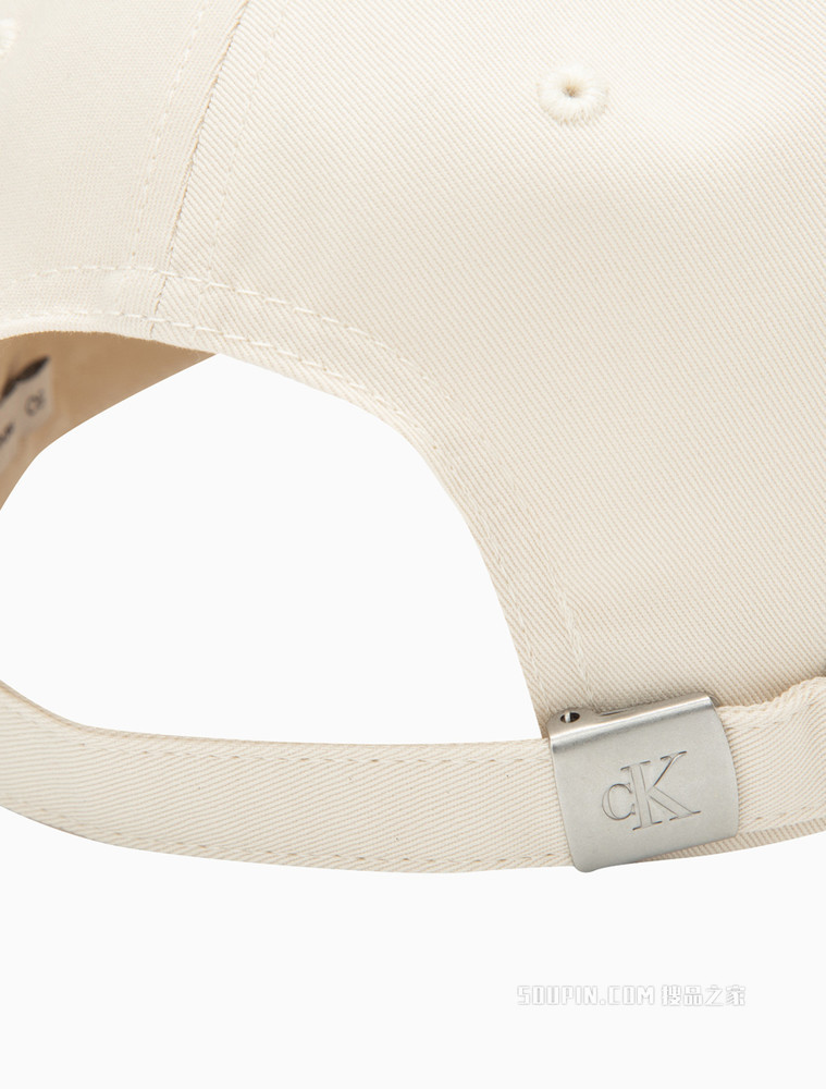 Calvin Klein 男士纯棉交叠刺绣LOGO圆顶鸭舌棒球帽HX0263