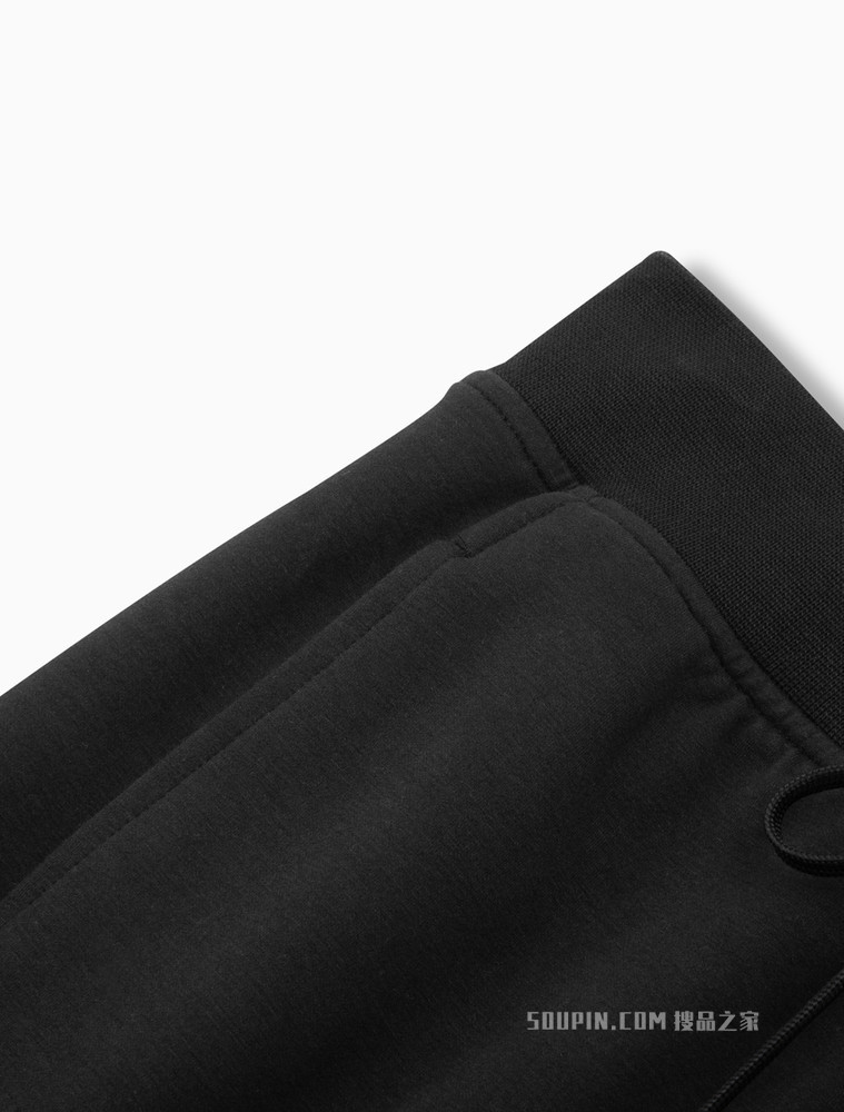 Calvin Klein 女士螺纹抽绳束脚硅胶LOGO针织休闲裤4WS2P611