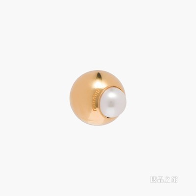 仿珍珠装饰单边耳环
