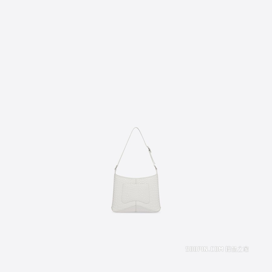 XX鳄鱼纹压花小号新月包