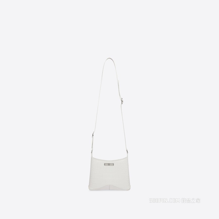 XX鳄鱼纹压花小号新月包