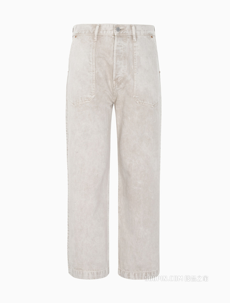 【JENNIE同款】Calvin Klein 男女同款复古直筒牛仔裤40668ST