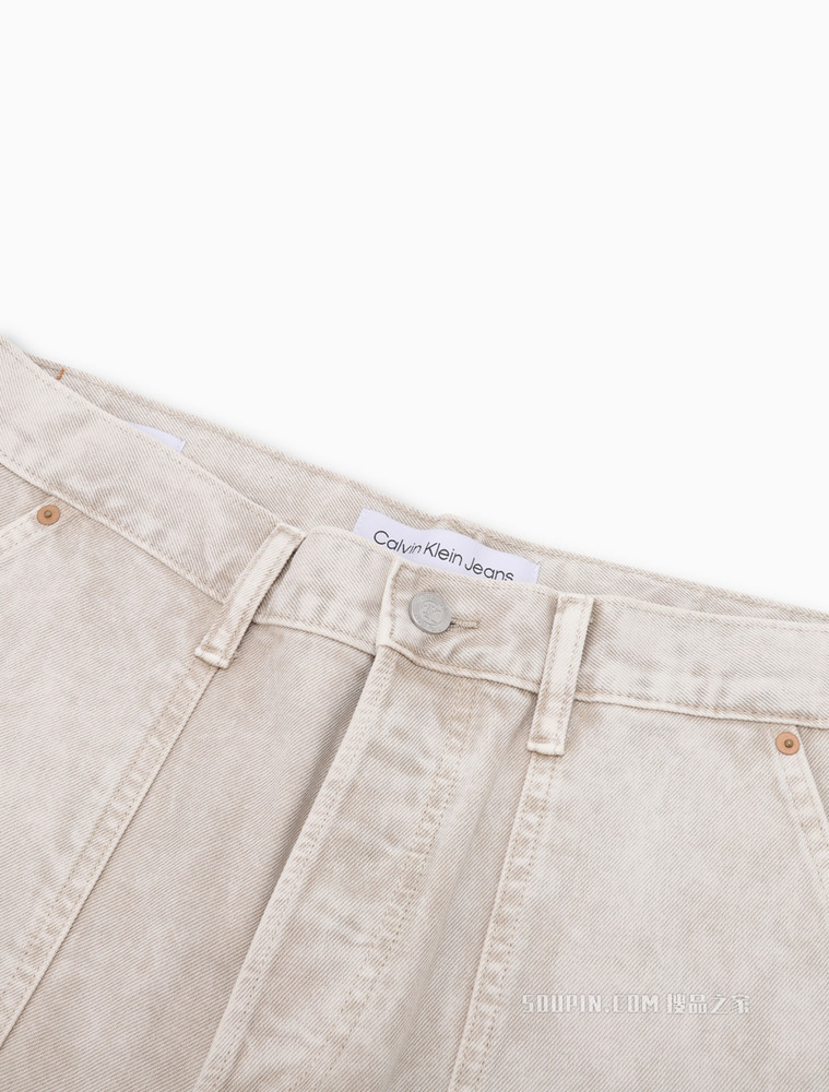 【JENNIE同款】Calvin Klein 男女同款复古直筒牛仔裤40668ST