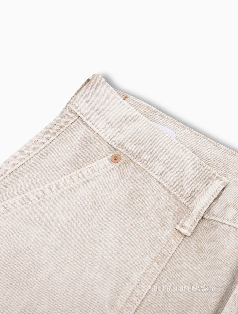 【JENNIE同款】Calvin Klein 男女同款复古直筒牛仔裤40668ST