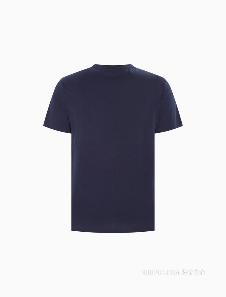 Calvin Klein 男士时尚圆领纯棉醒目LOGO短袖T恤40IC806
