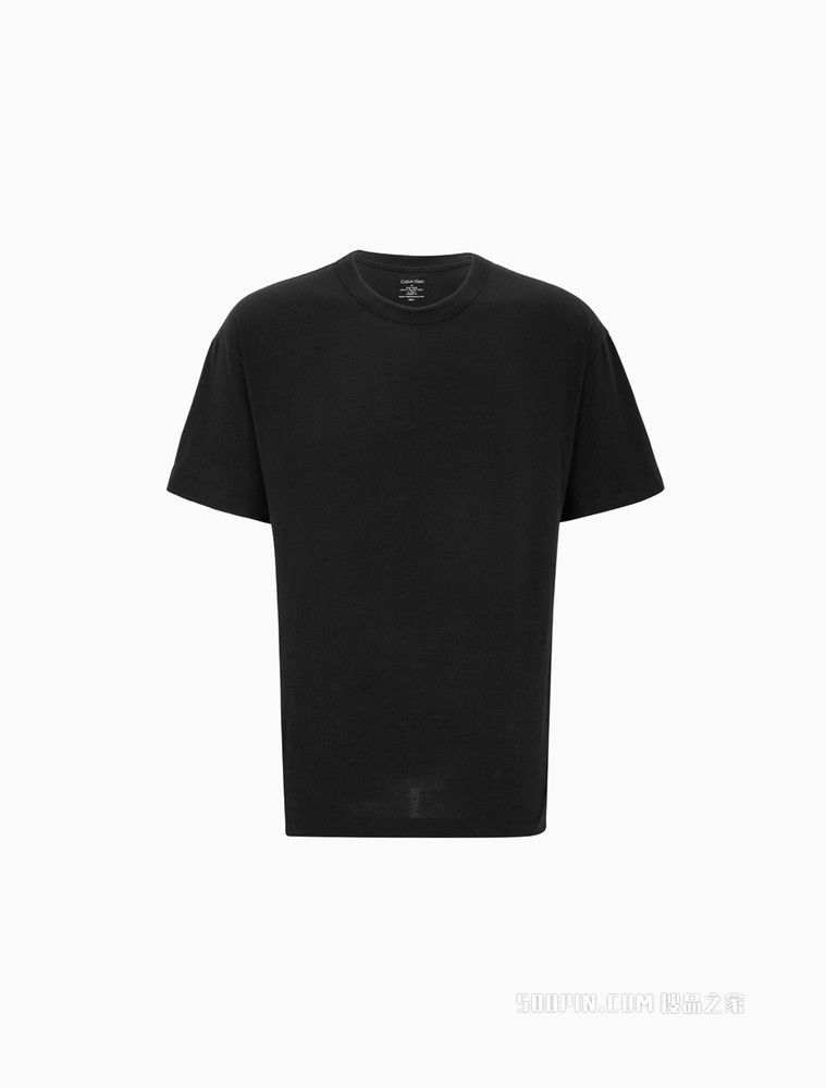 Calvin Klein 男士三件装圆领棉质舒适休闲居家短袖上衣NB3061