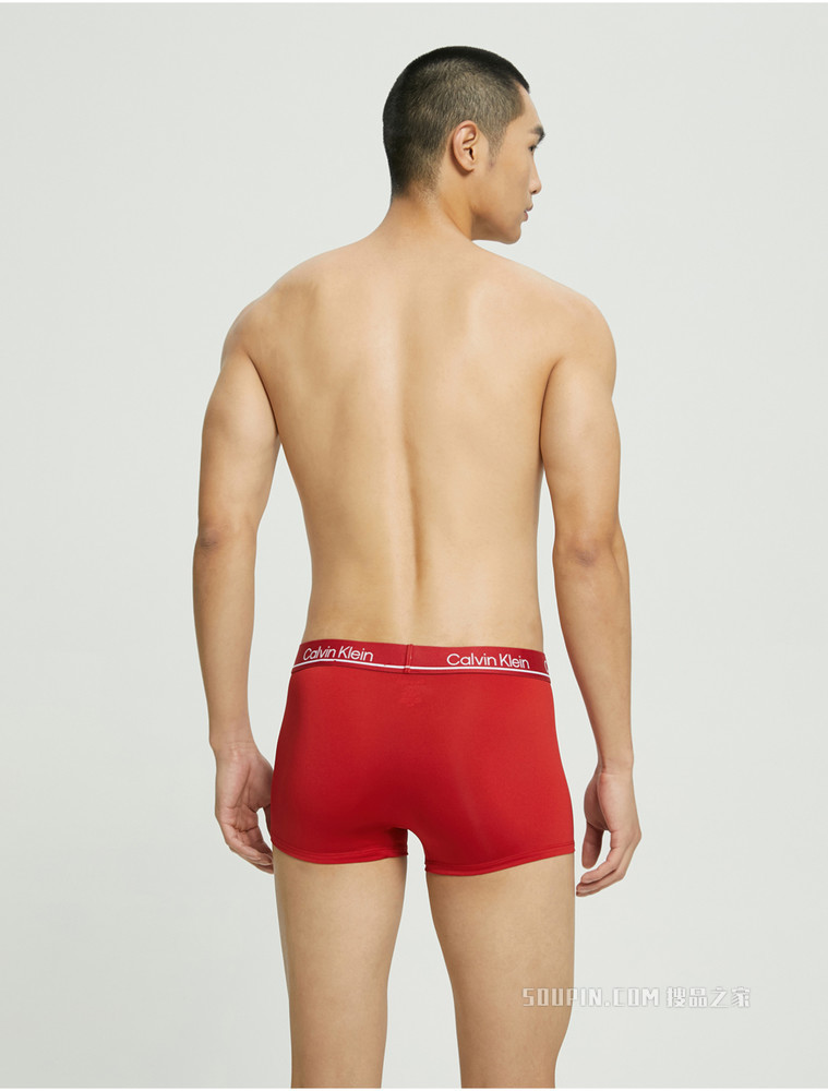 Calvin Klein 男士三条装LOGO腰边弹力轻薄平角内裤NP2443O