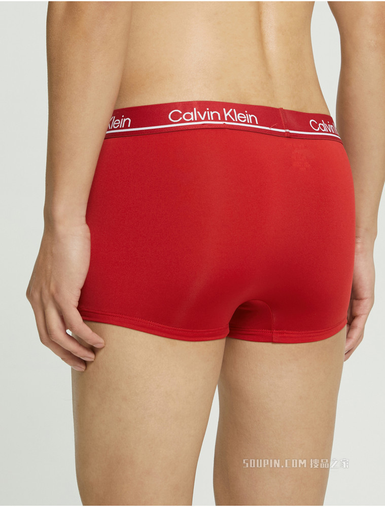 Calvin Klein 男士三条装LOGO腰边弹力轻薄平角内裤NP2443O