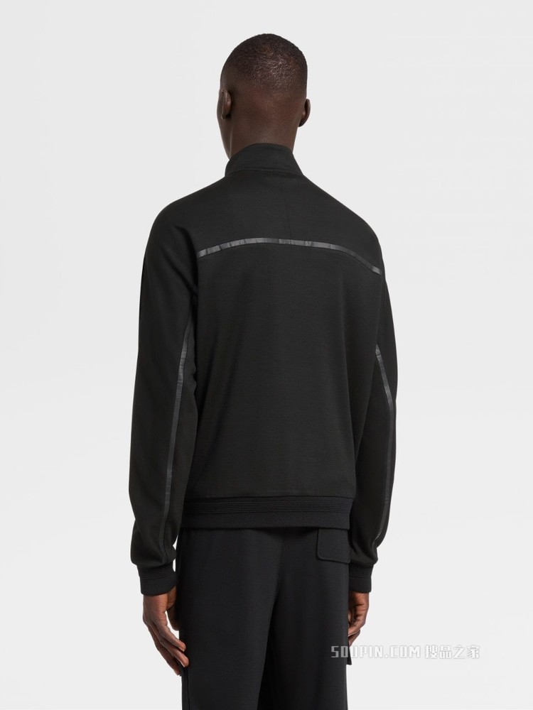 Techmerino™ 羊毛和服袖全拉链运动衫